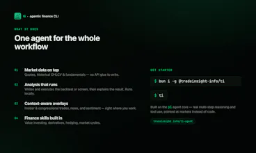 ti — AI Agent for Quants & Traders gallery image