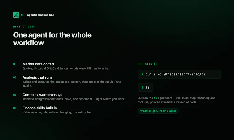 ti — AI Agent for Quants & Traders screenshot 4
