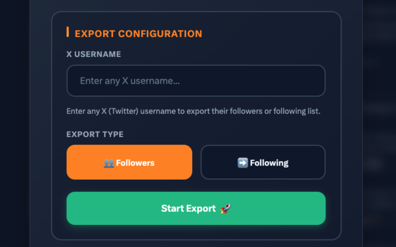X Followers Exporter Pro (Twitter) - Screenshot 3 preview