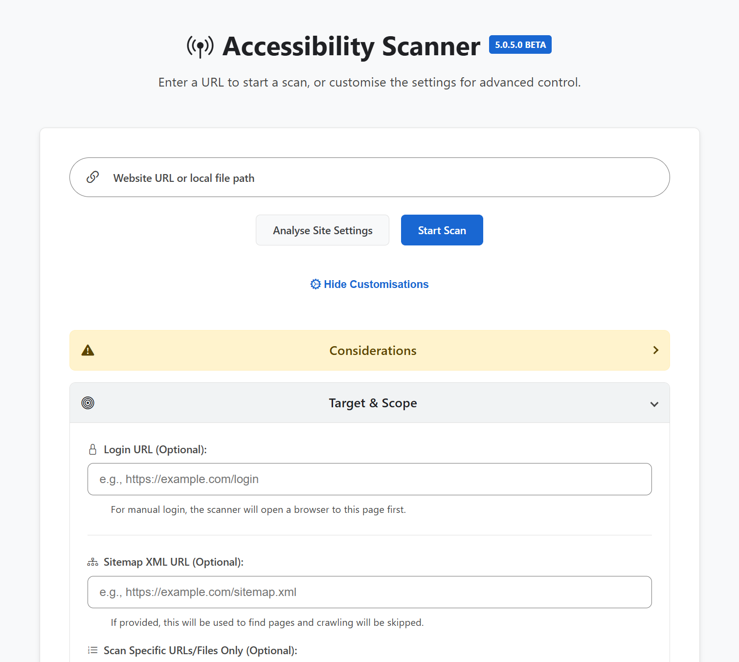 Accessibility Scanner - Screenshot 2 showing product features and functionality