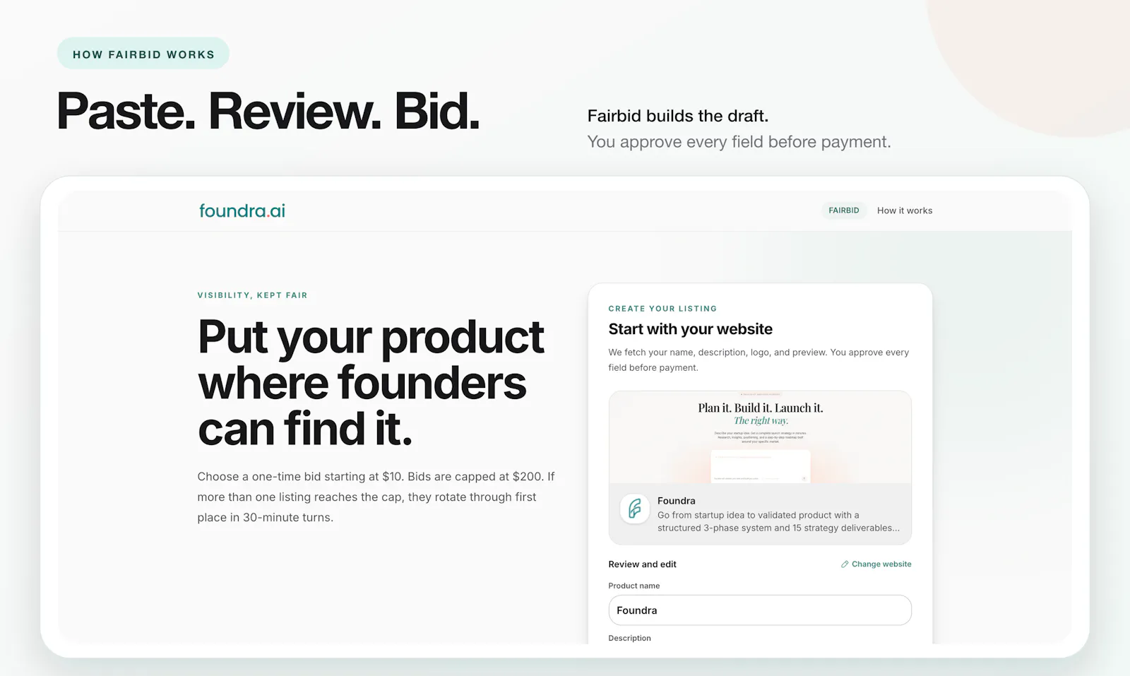 Fairbid screenshot 2