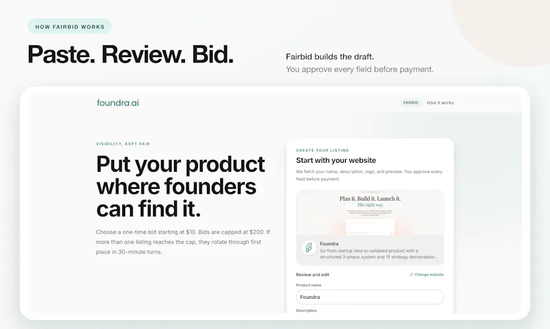 Fairbid screenshot 2
