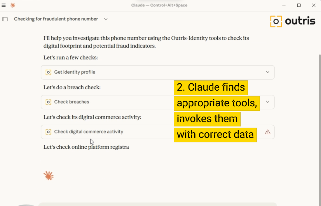 Outris Identity MCP - Screenshot 3 showing product features and functionality