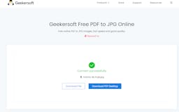 Geekersoft Free PDF to JPG Online media 1