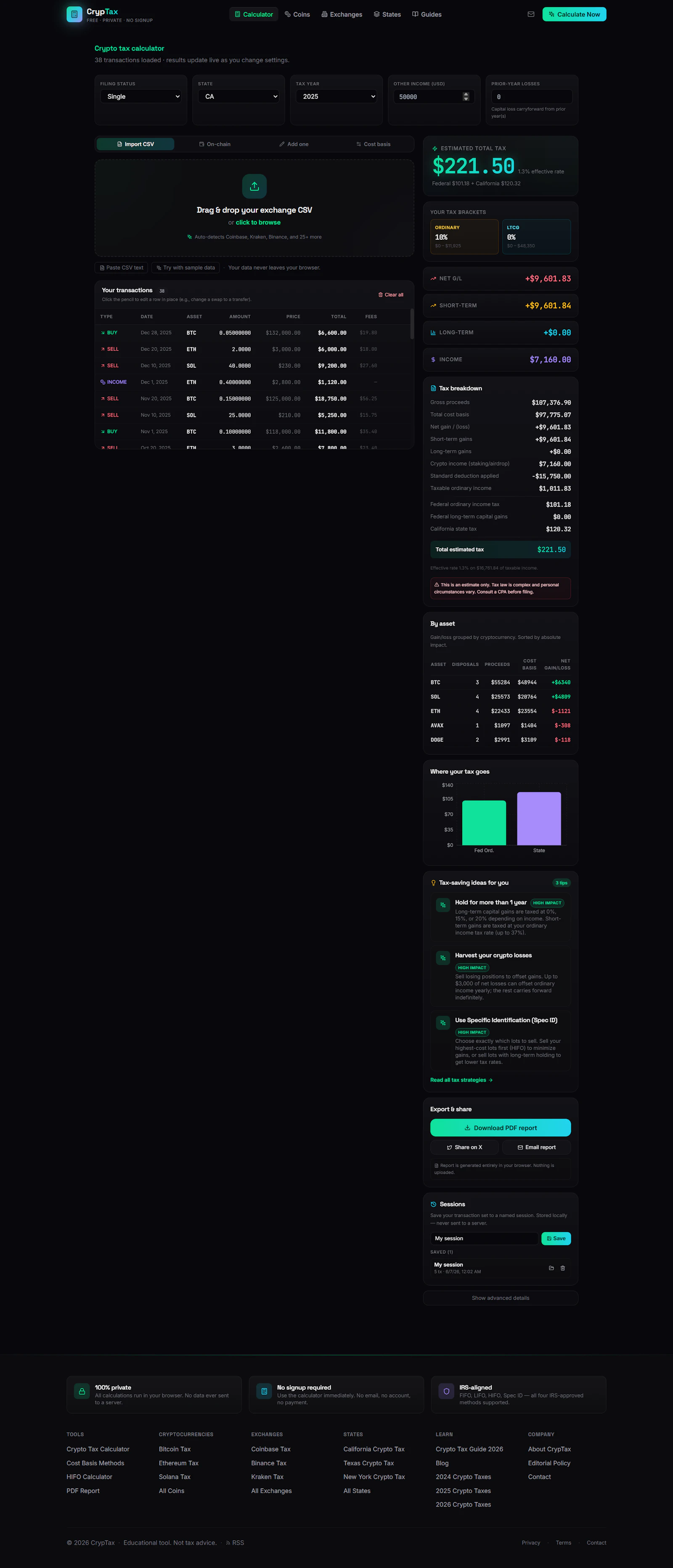 CrypTax screenshot 3