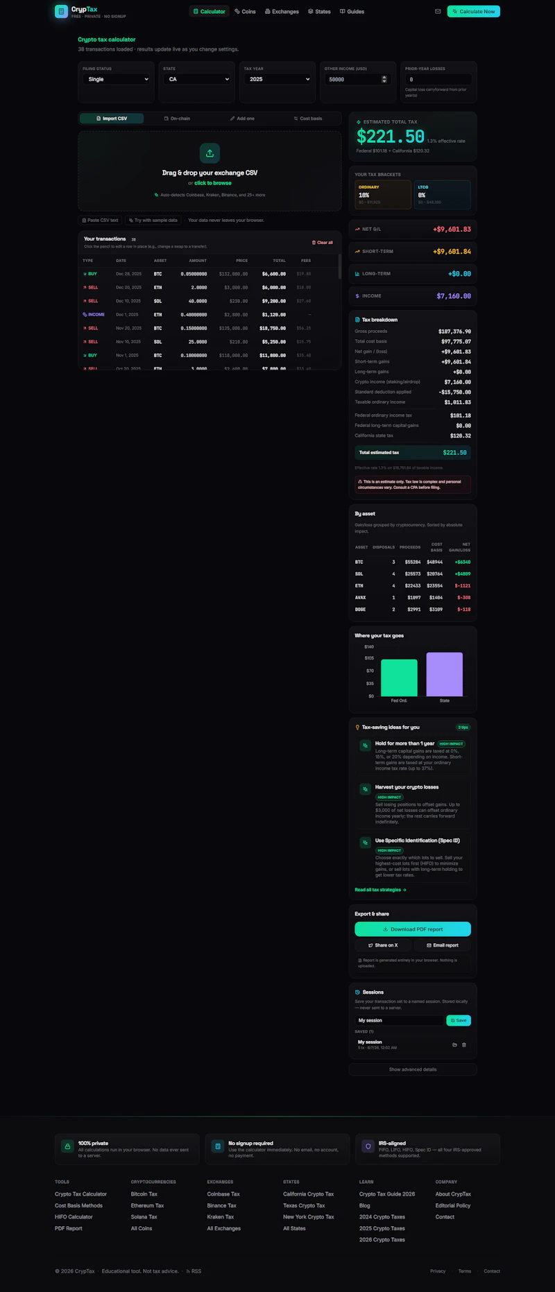 CrypTax screenshot 3
