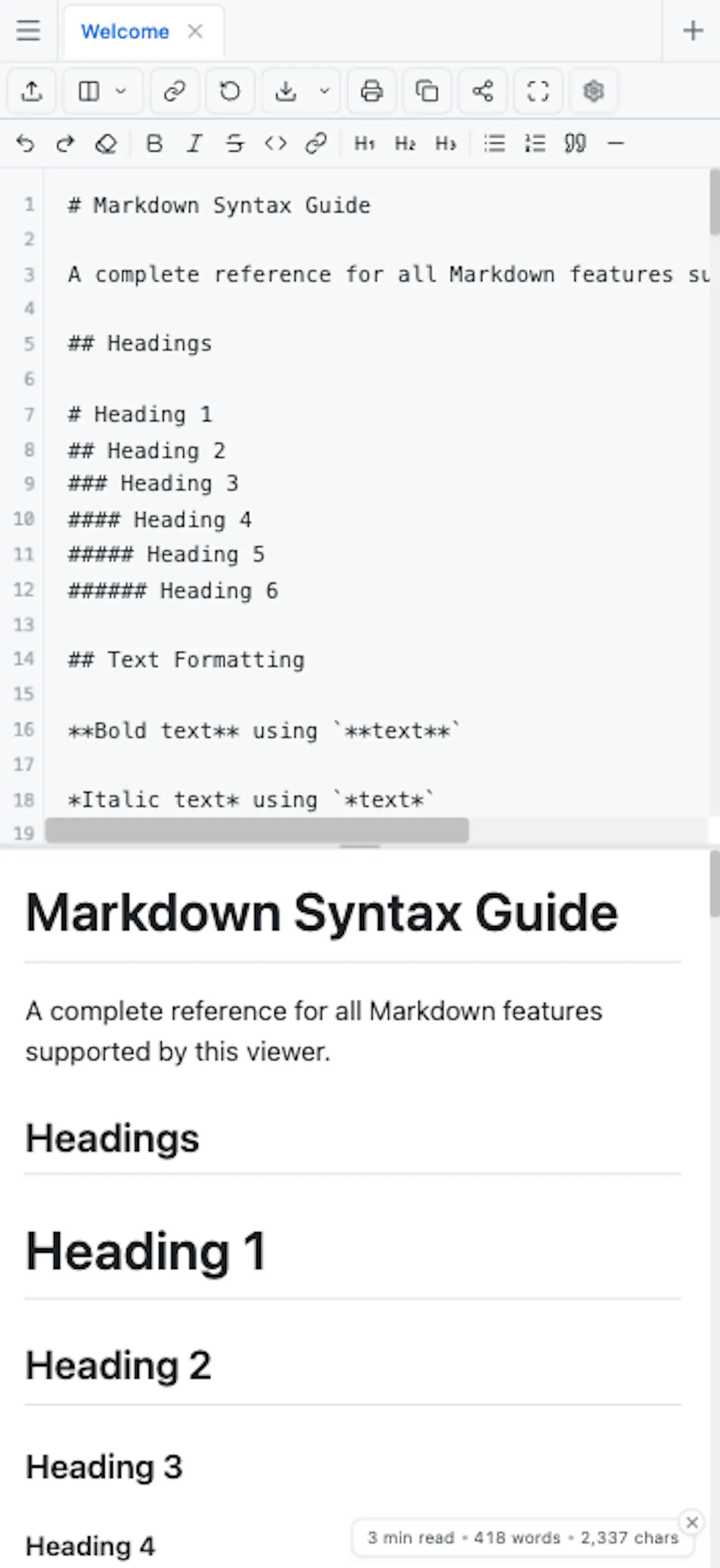 Markdown Viewer screenshot 2