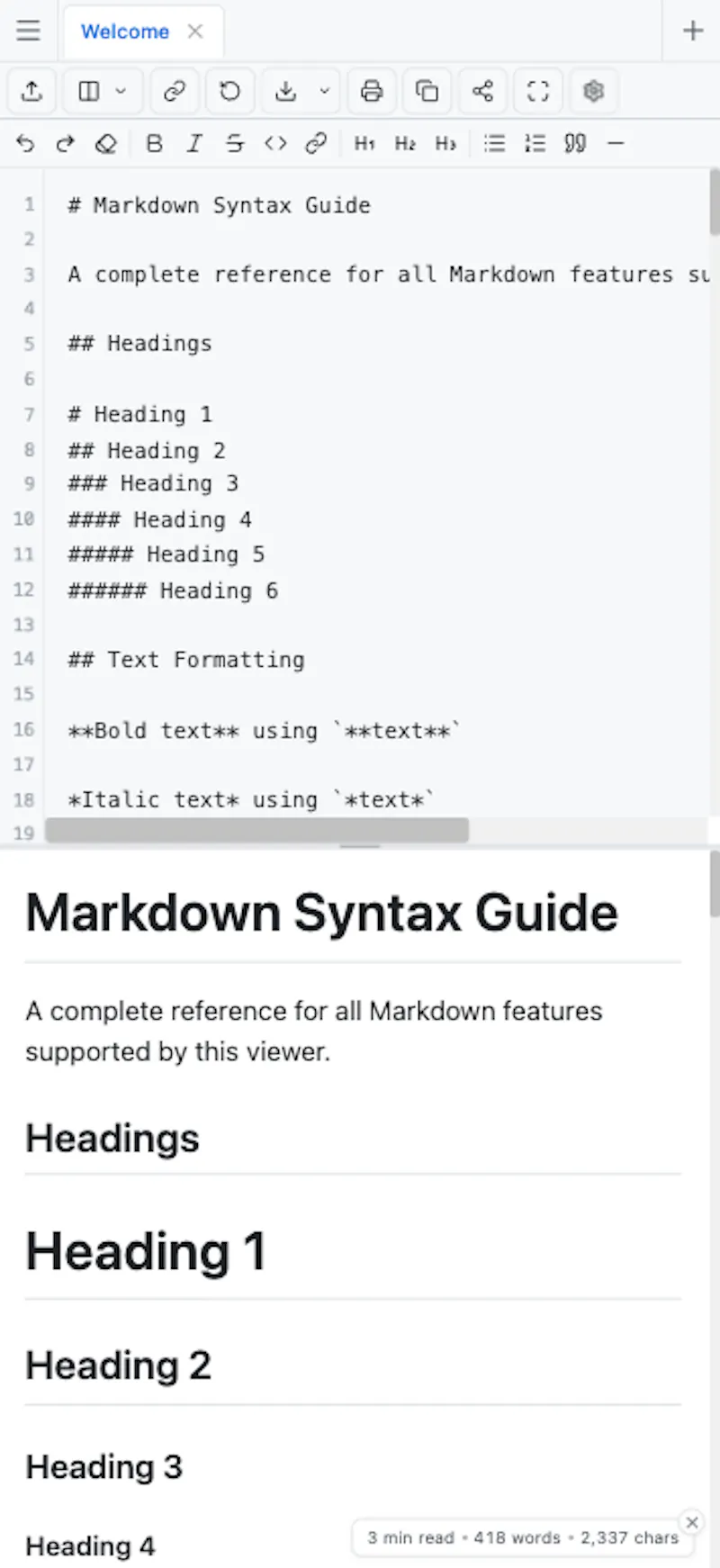 Markdown Viewer screenshot 2