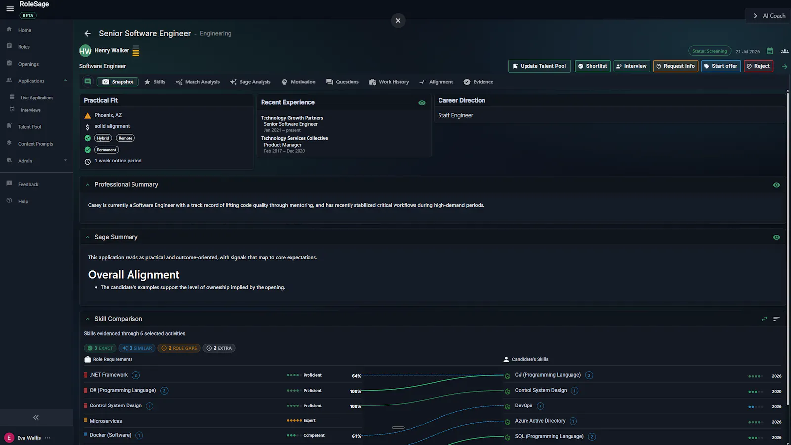 RoleSage screenshot 3