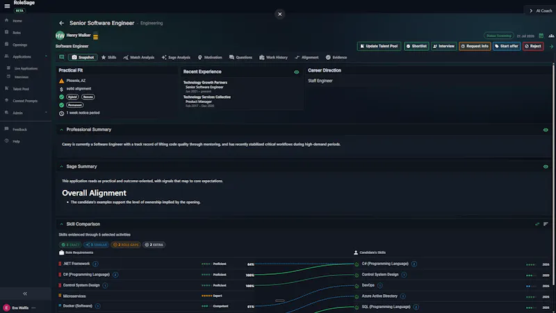 RoleSage screenshot 3
