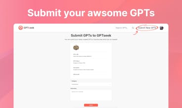 GPT開発の興奮に参加し、GPTseekで最高のGPT作品を発表する旅の一環となりましょう。