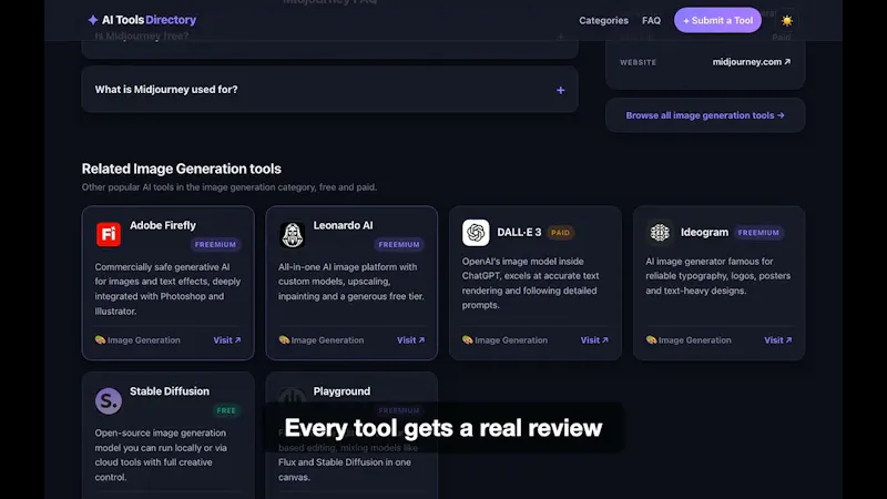 AI Tools Directory screenshot 1 (video preview)