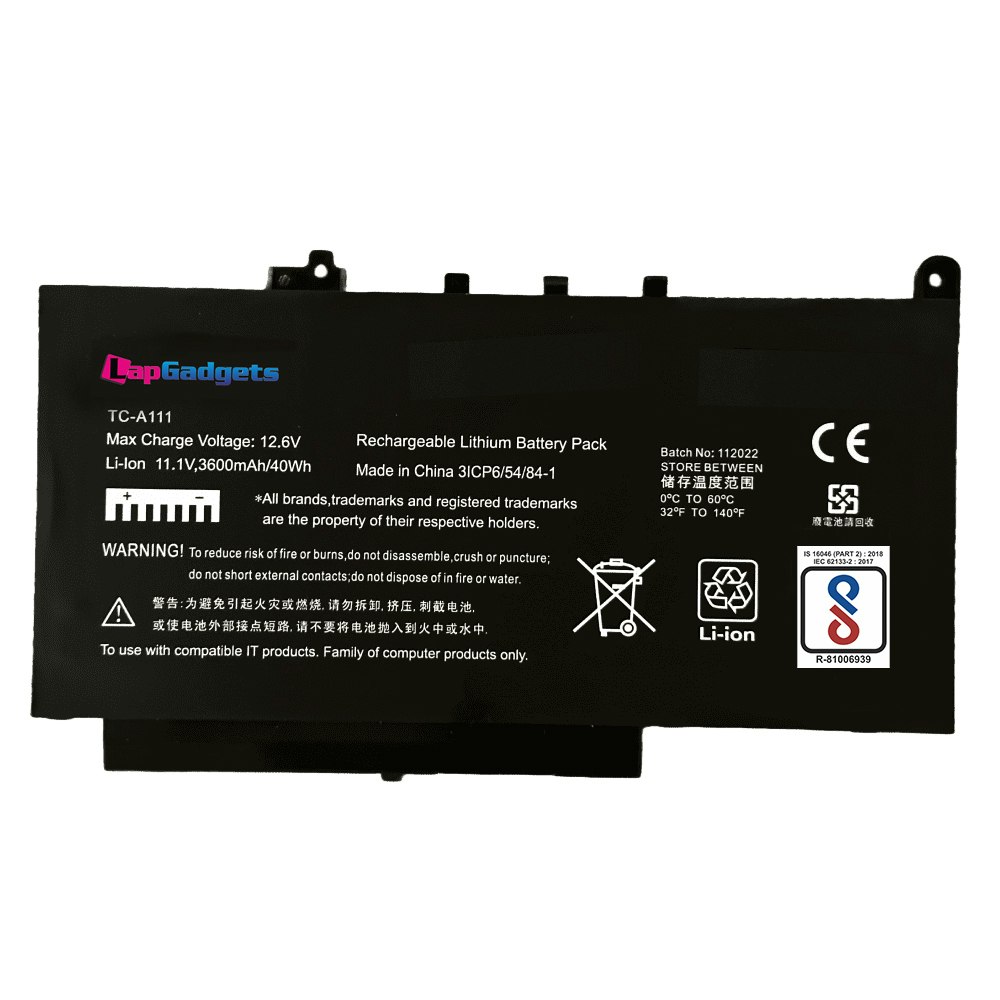 Dell Latitude E7470 E7270 용 배터리