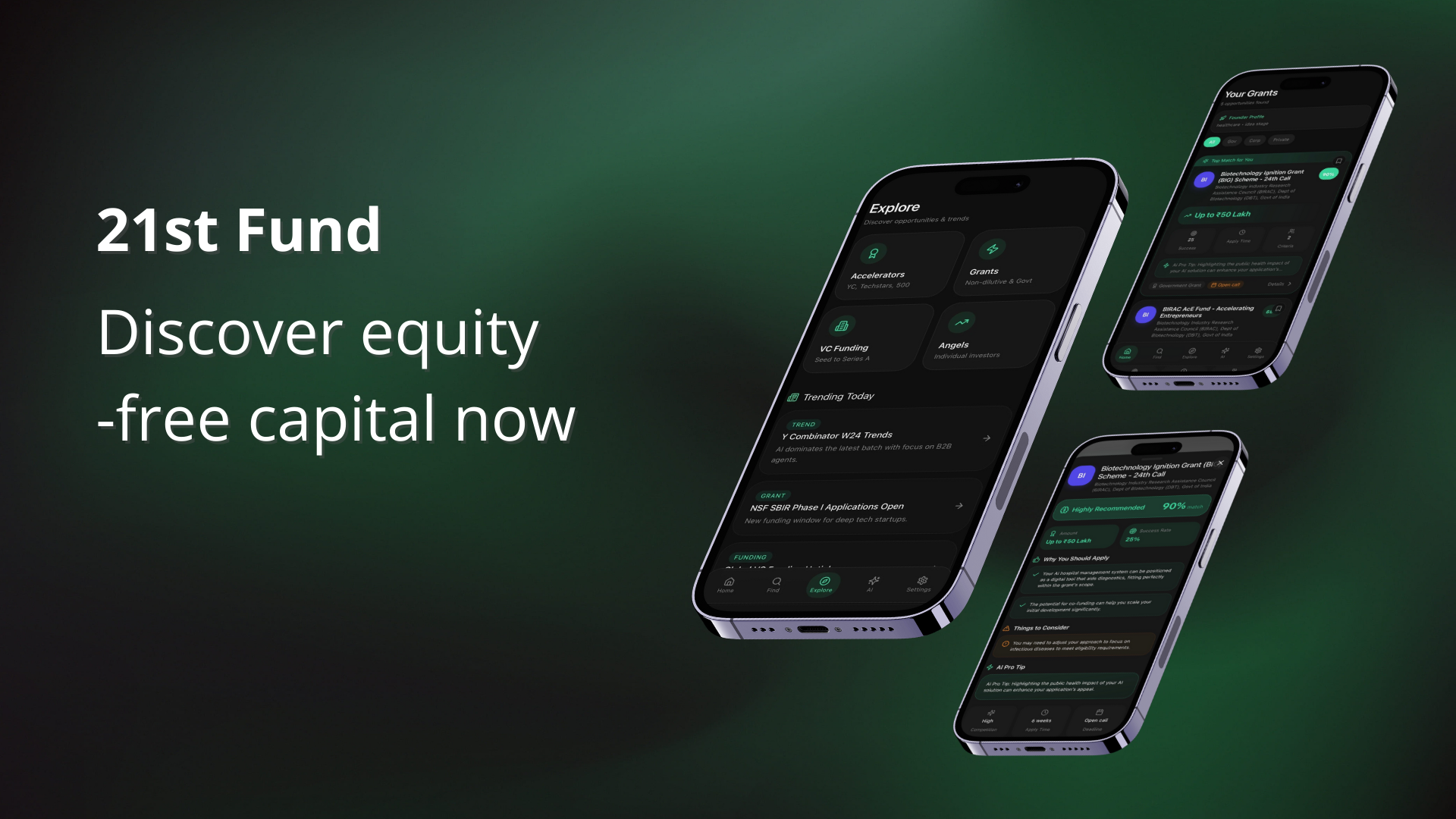21st Fund - Main product screenshot demonstrating key features and user interface
