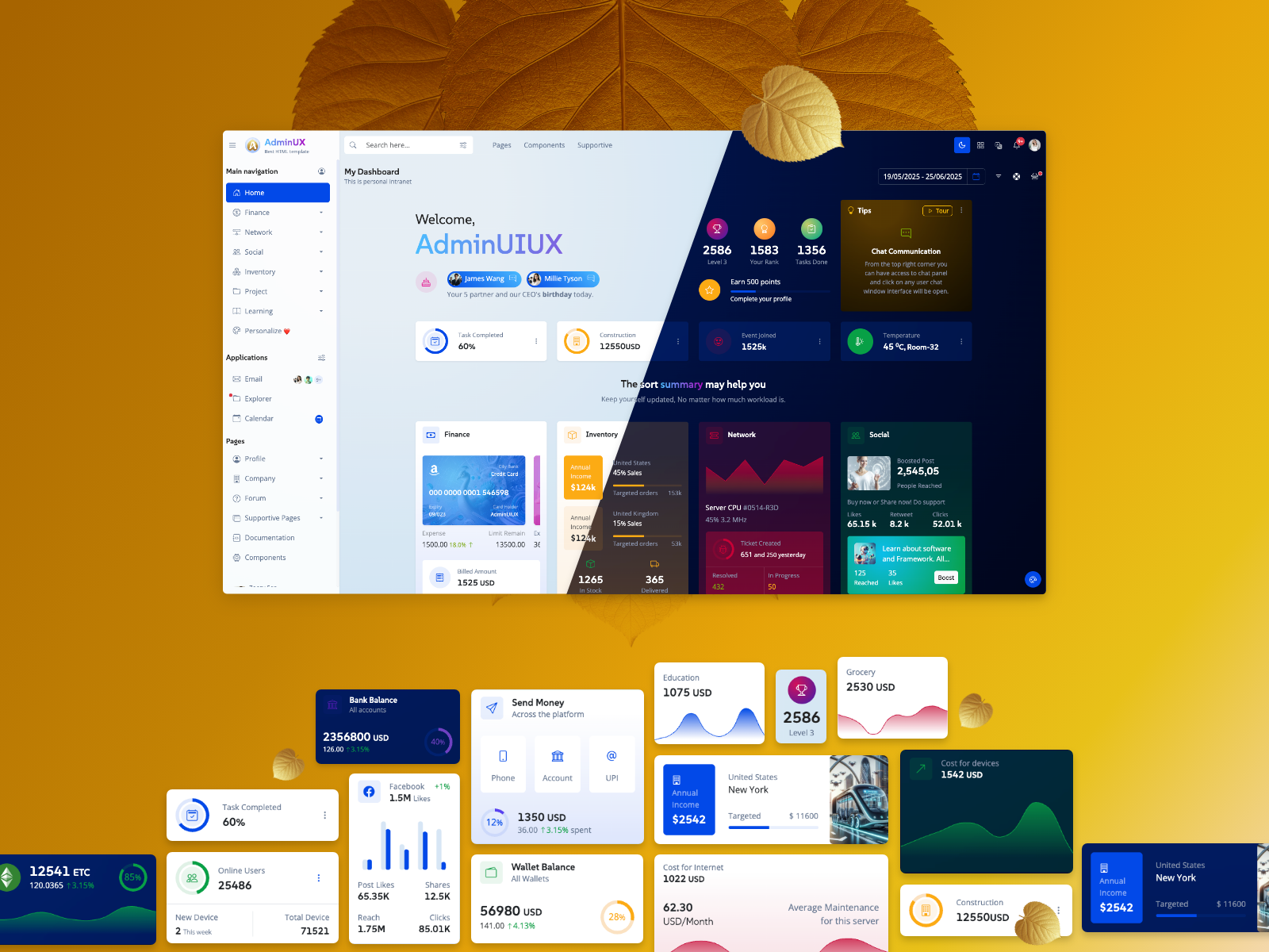 Admin UI UX gallery image