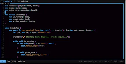 Evcode — Terminal IDE gallery image