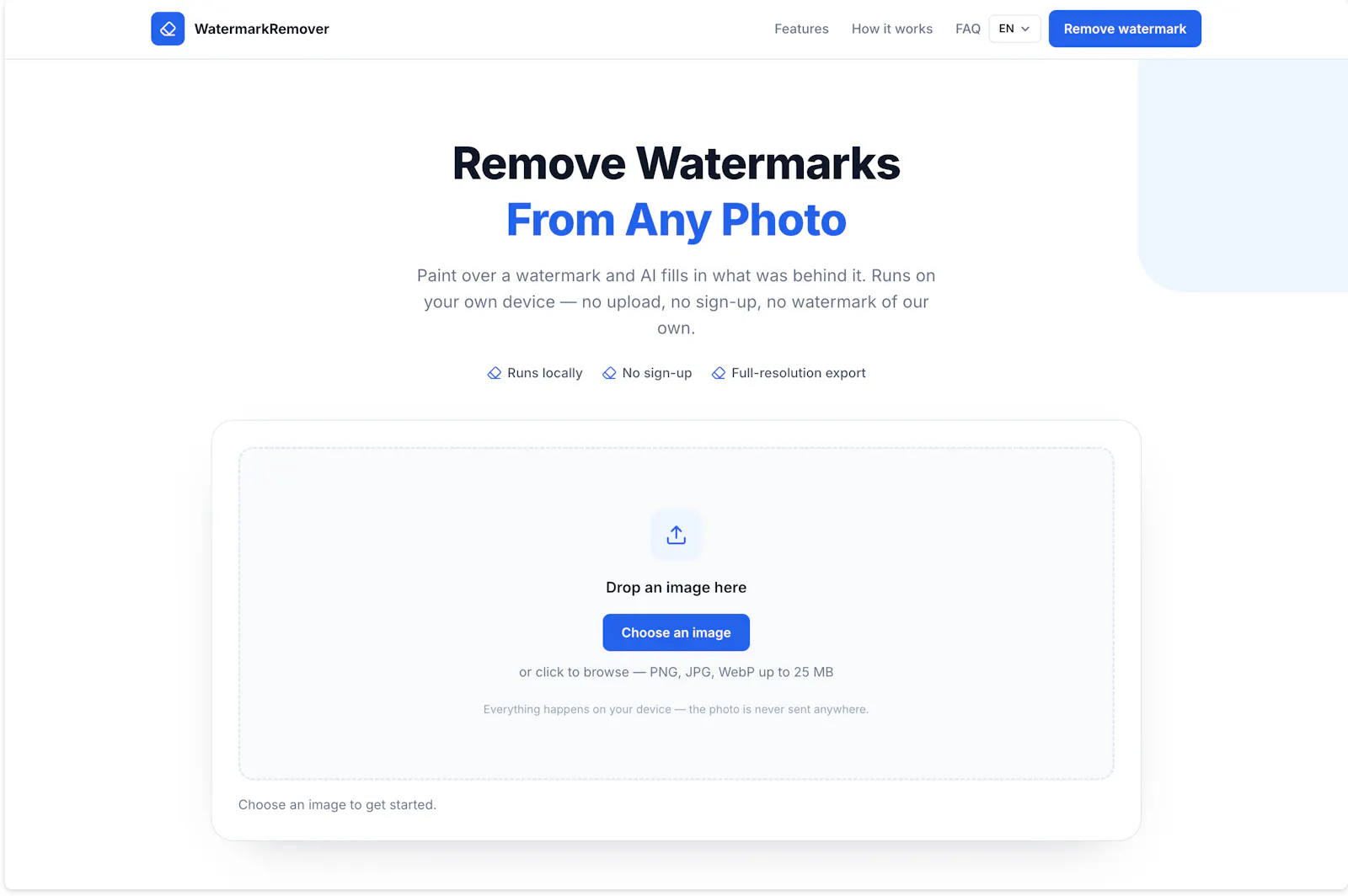 WatermarkRemover screenshot 1