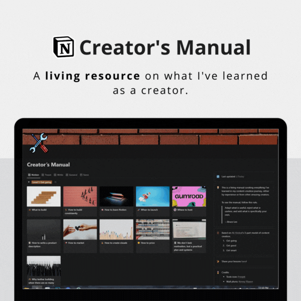 Creator's Manual