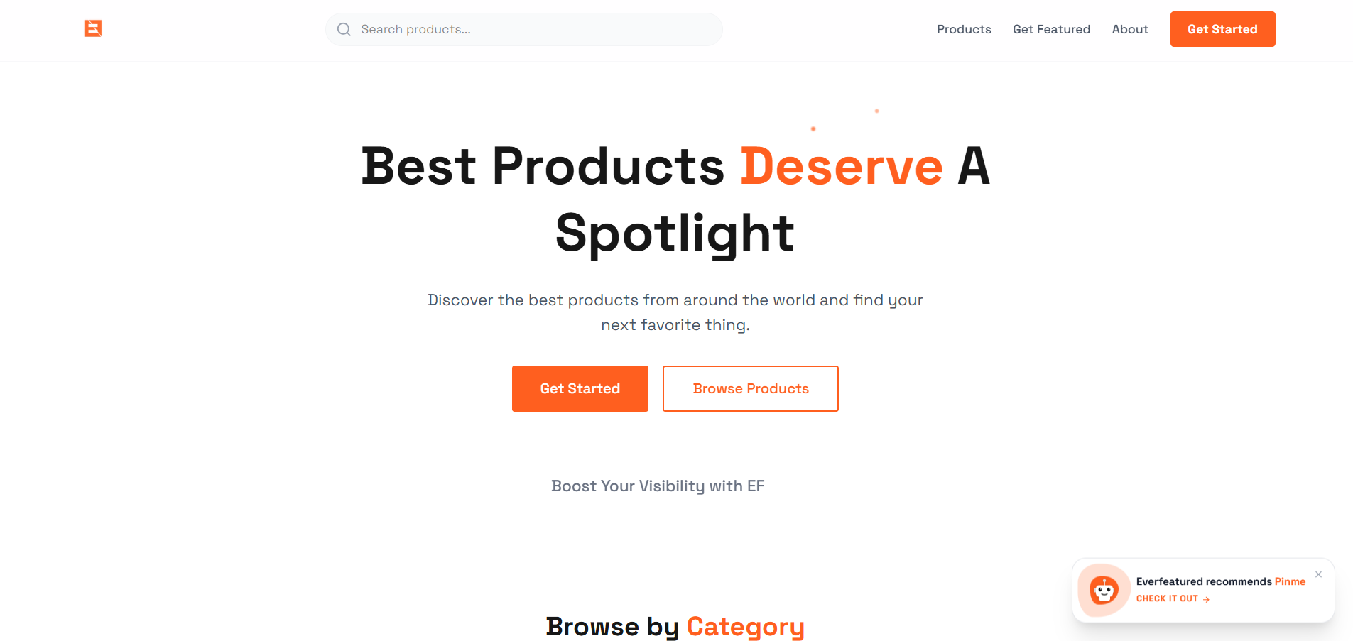 EverFeatured - Screenshot 2 showing product features and functionality