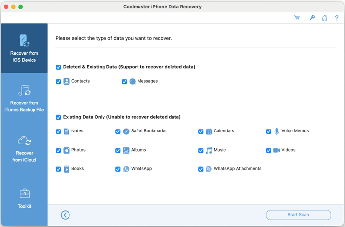 Coolmuster iPhone Data Recovery for Mac gallery image