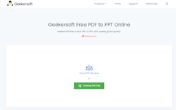 Geekersoft free PDF to PPT media 3
