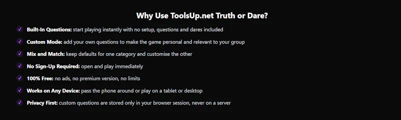 Truth or Dare Generator screenshot 3