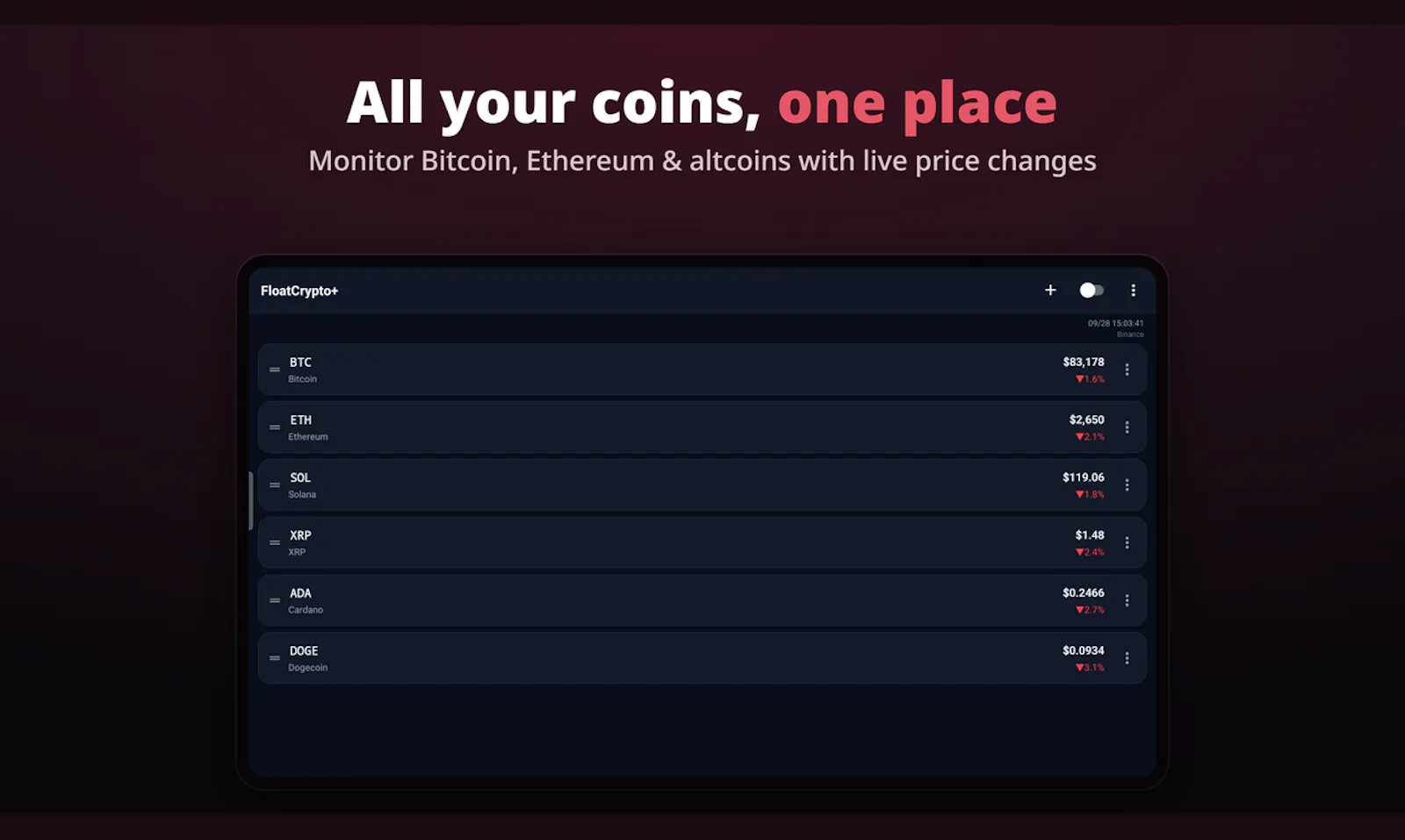 FloatCrypto+ screenshot 3