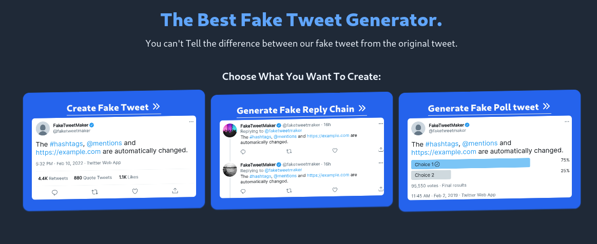 FakeTweetMaker