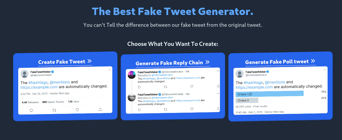 FakeTweetMaker