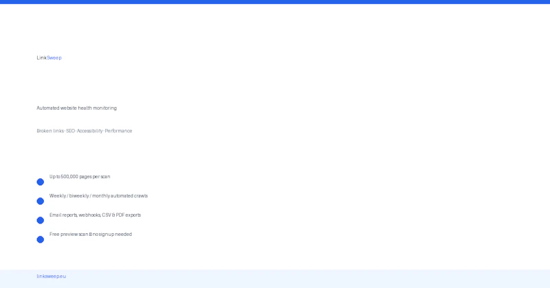 LinkSweep screenshot 1