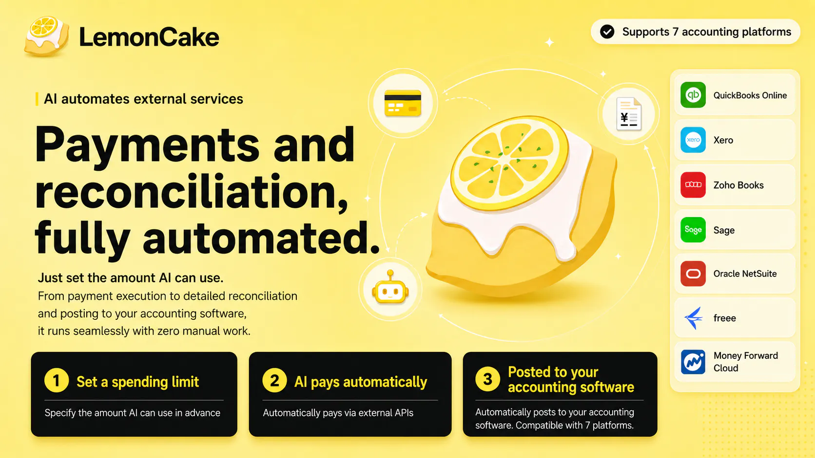 LEMON Cake —Payment layer for AI agents gallery image