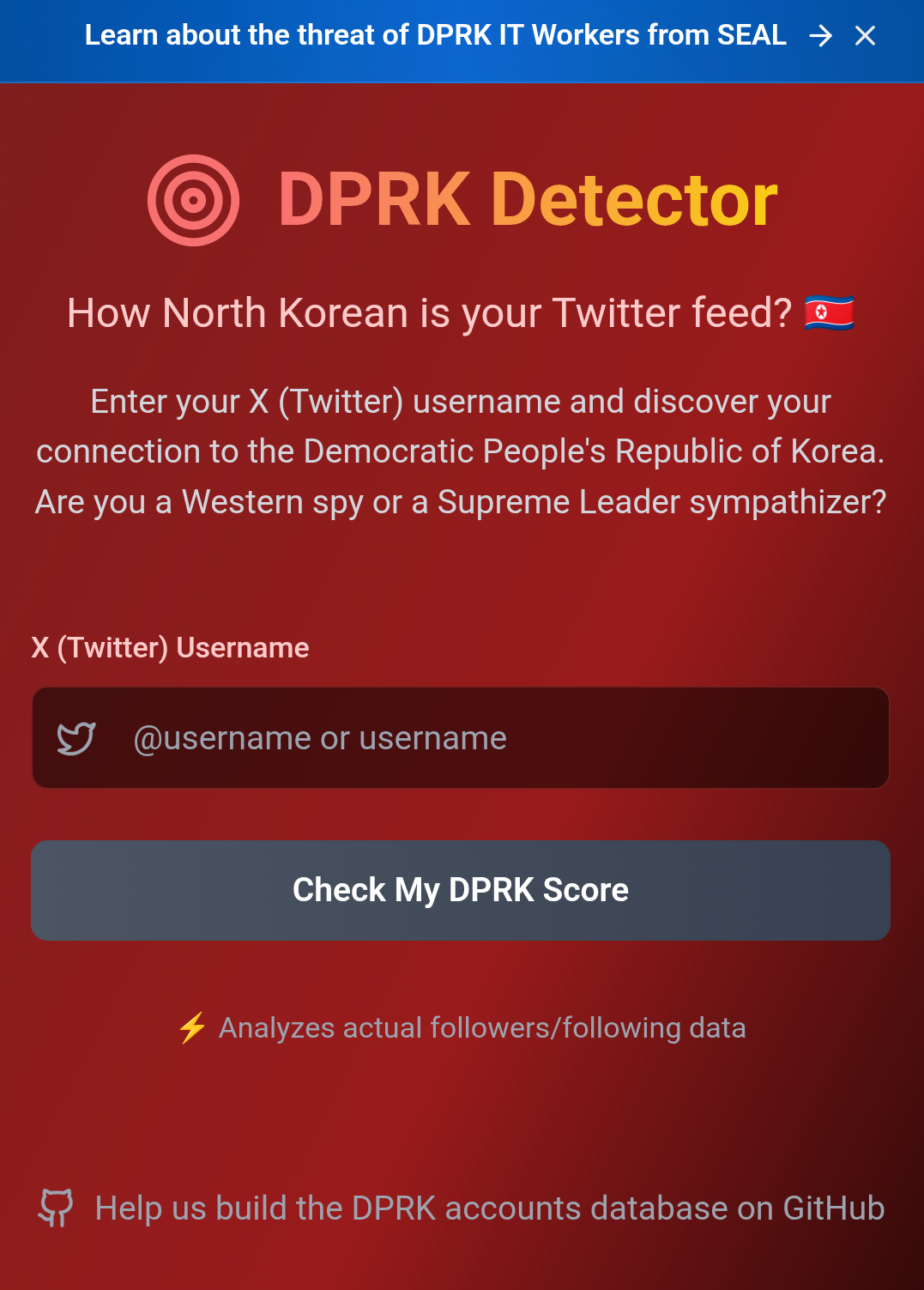 DPRK Detector - Product Hunt launch logo