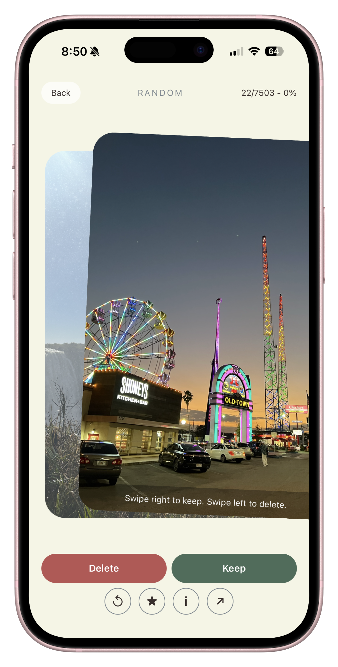 PicSwipe - Screenshot 2 showing product features and functionality