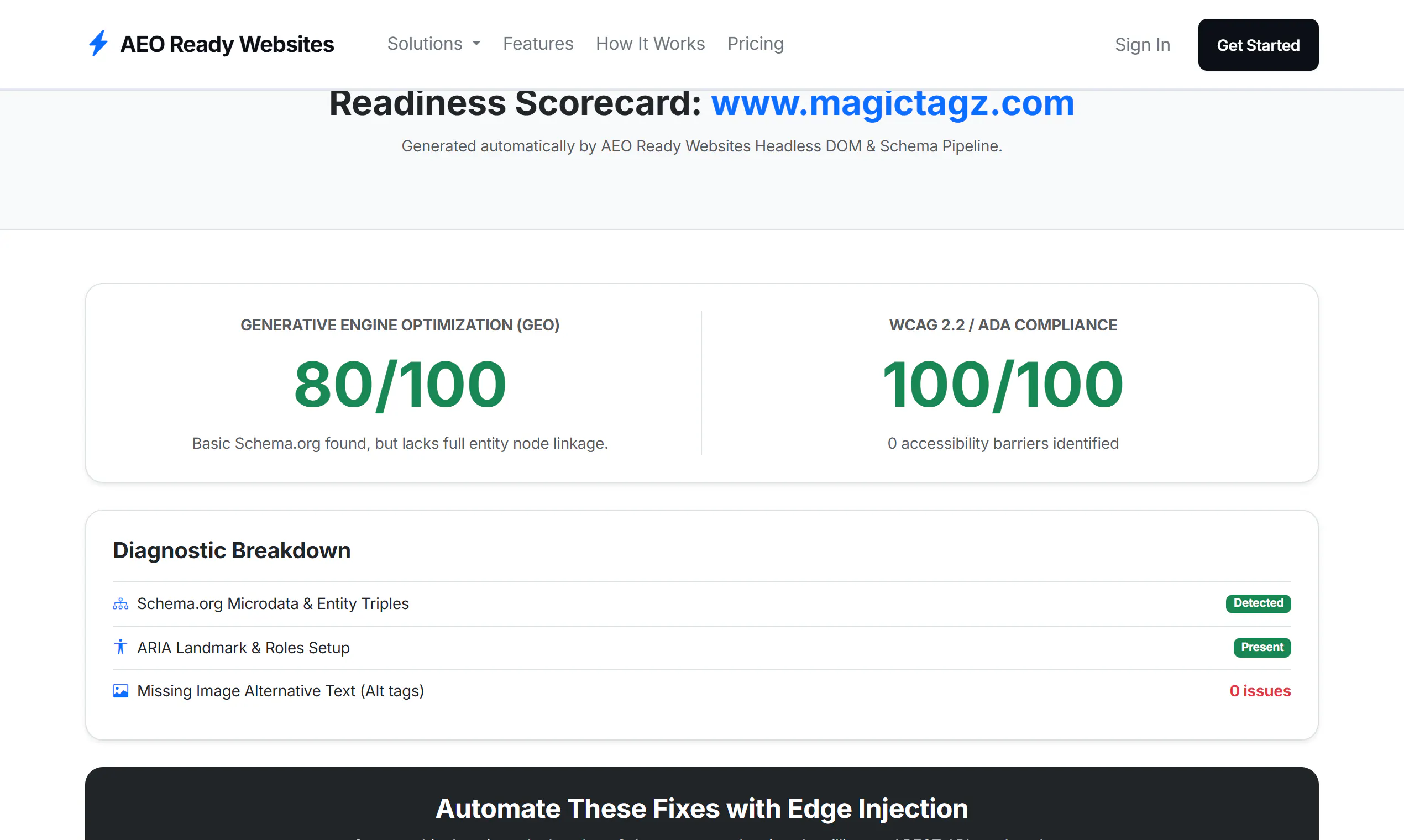 AEO & WCAG Scanner by AEO Ready gallery image
