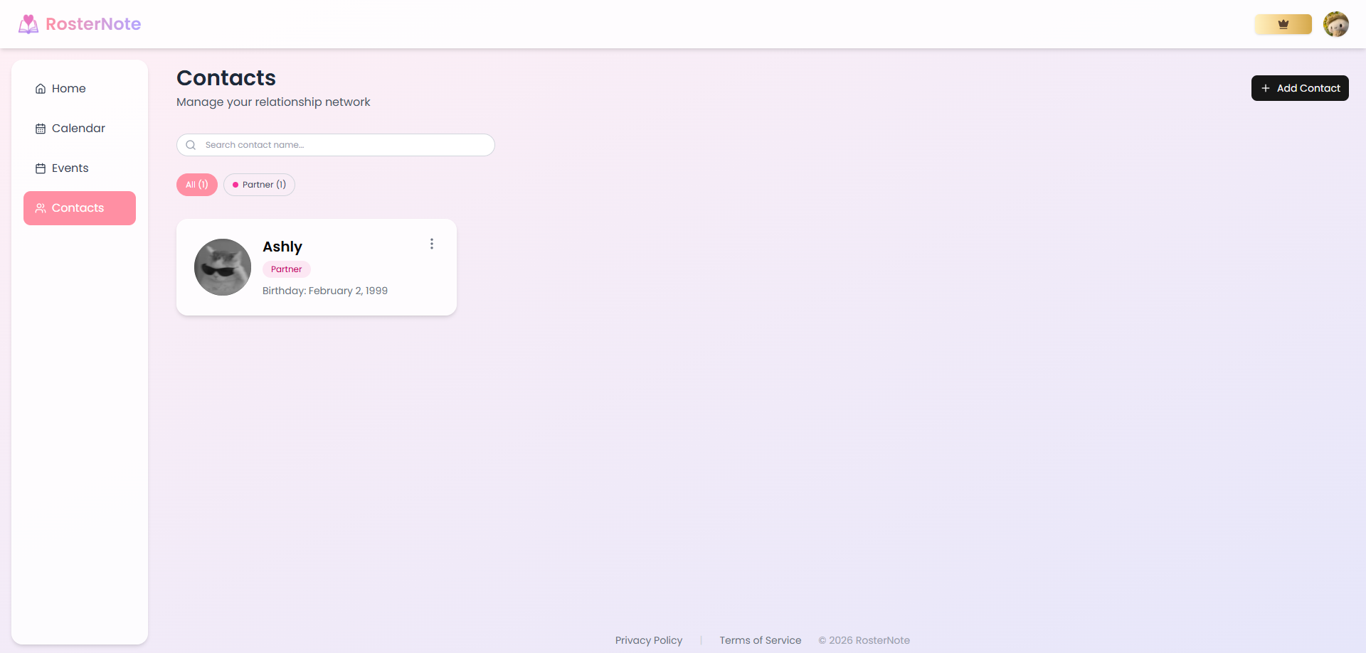 Roster Note gallery image
