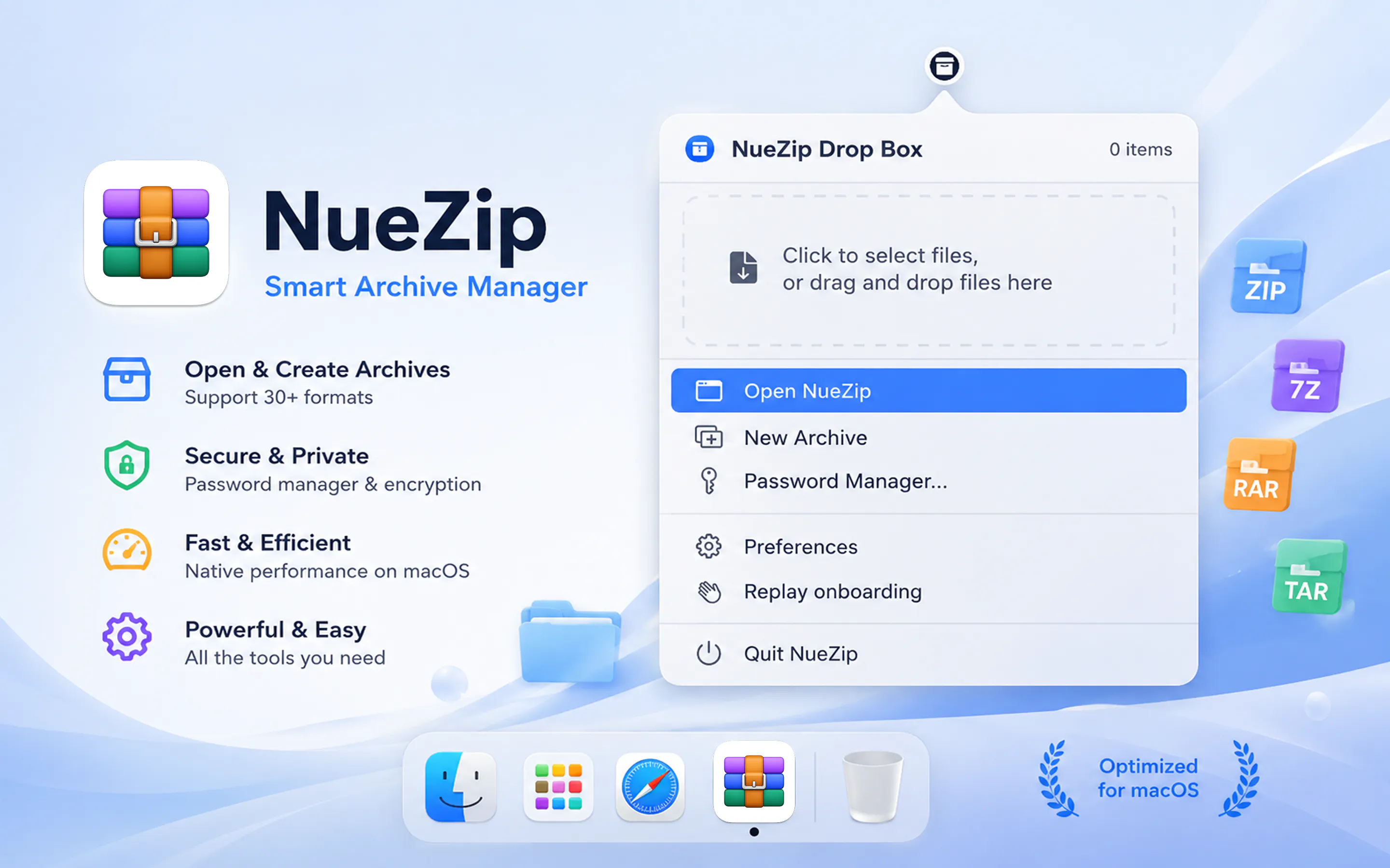 NueZip — The Modern Mac Archive Utility gallery image