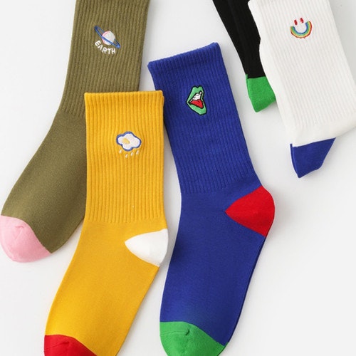 Custom Crew Socks with Embroidered logo gallery image
