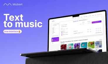 Las características innovadoras en Mubert Render 2.0 agilizan el proceso de producir música personalizada.