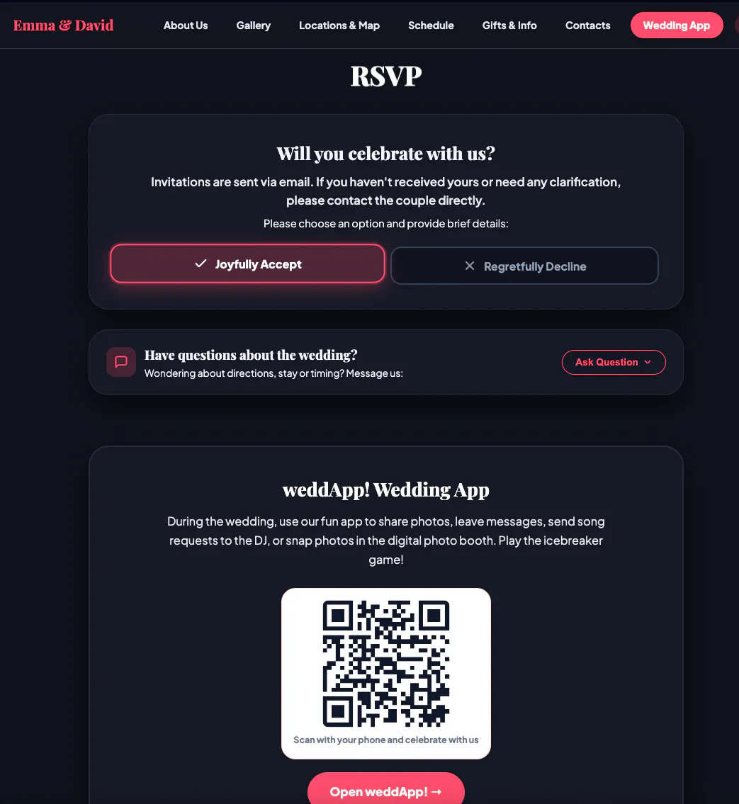 weddApp! gallery image