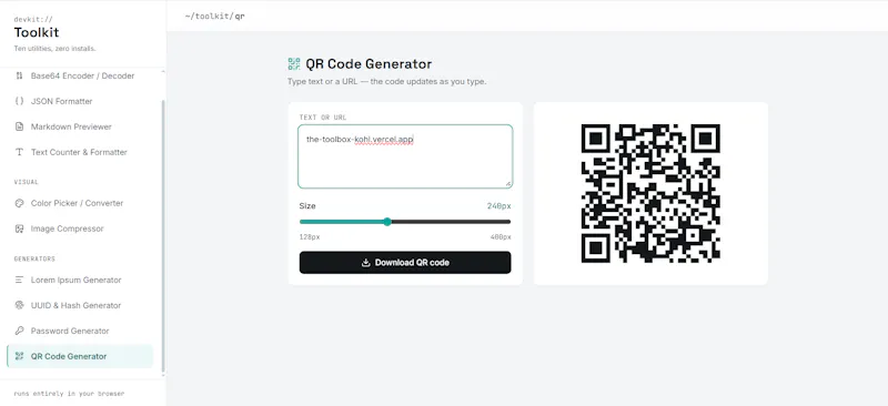 The Toolbox screenshot 2