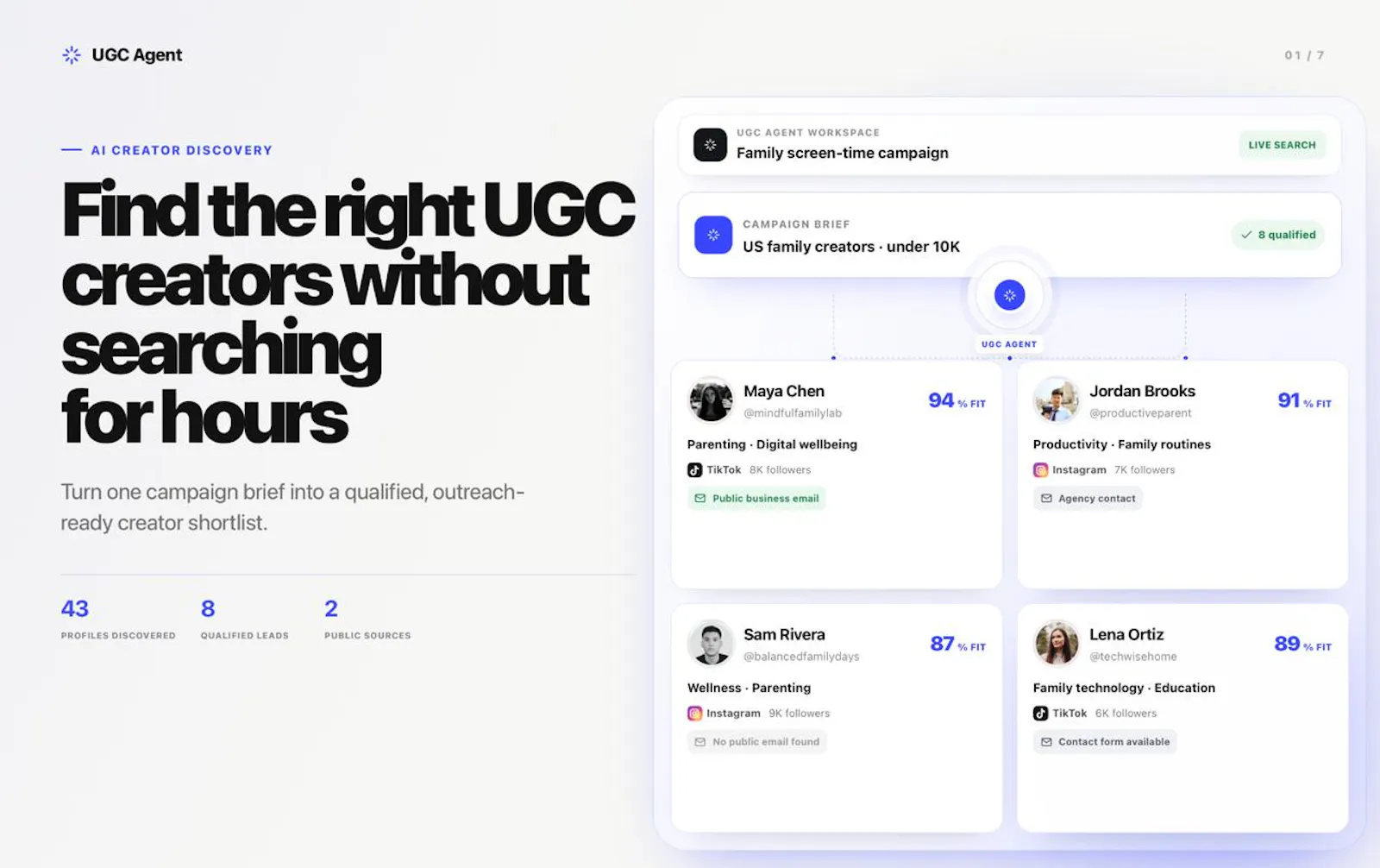 UGC Agent screenshot 1