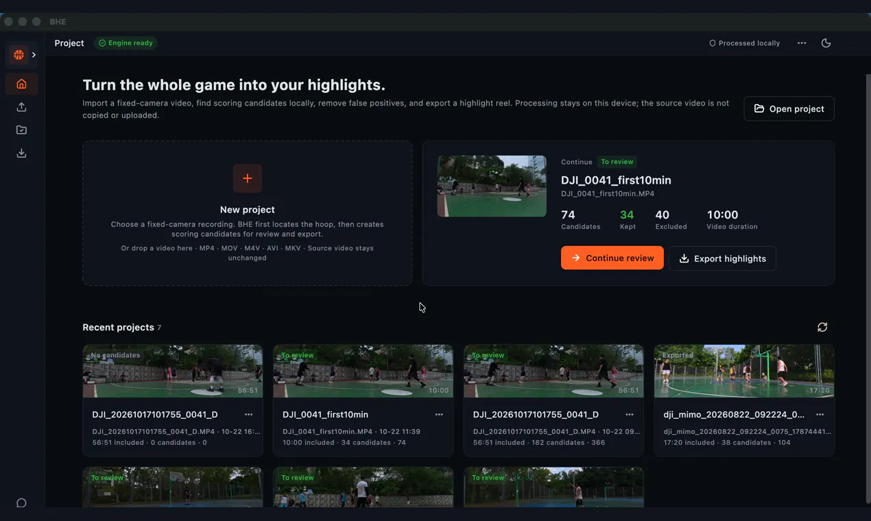 Basketball Highlight Editor gallery image
