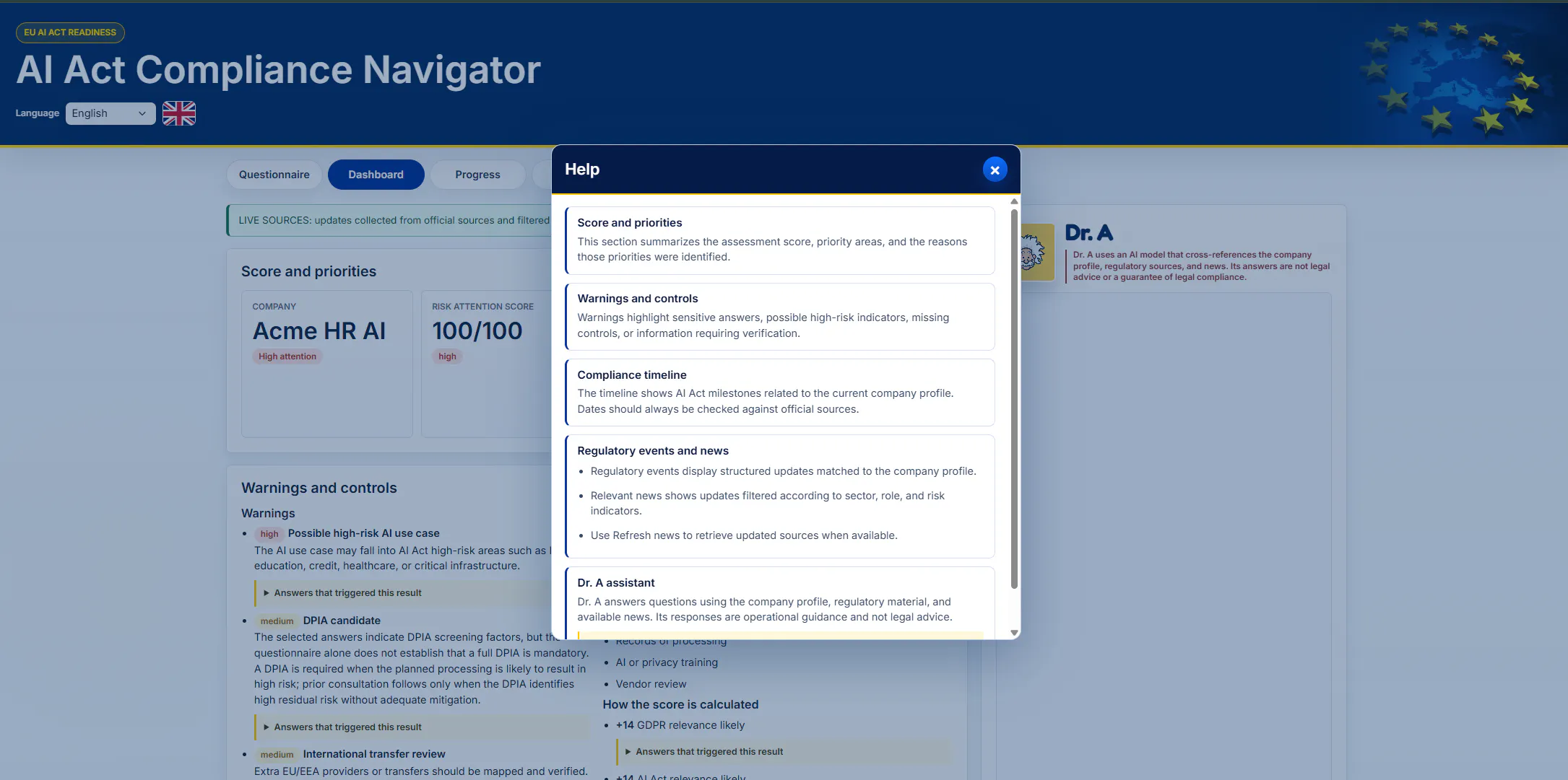 AI Act Compliance Navigator gallery image