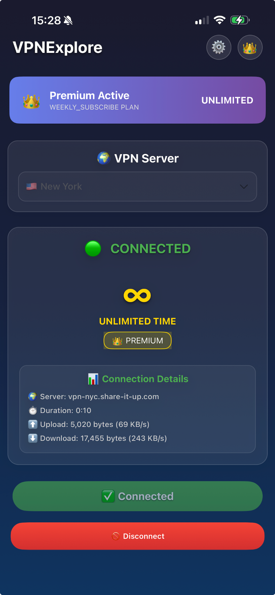 VPNExplore - Screenshot 3 showing product features and functionality