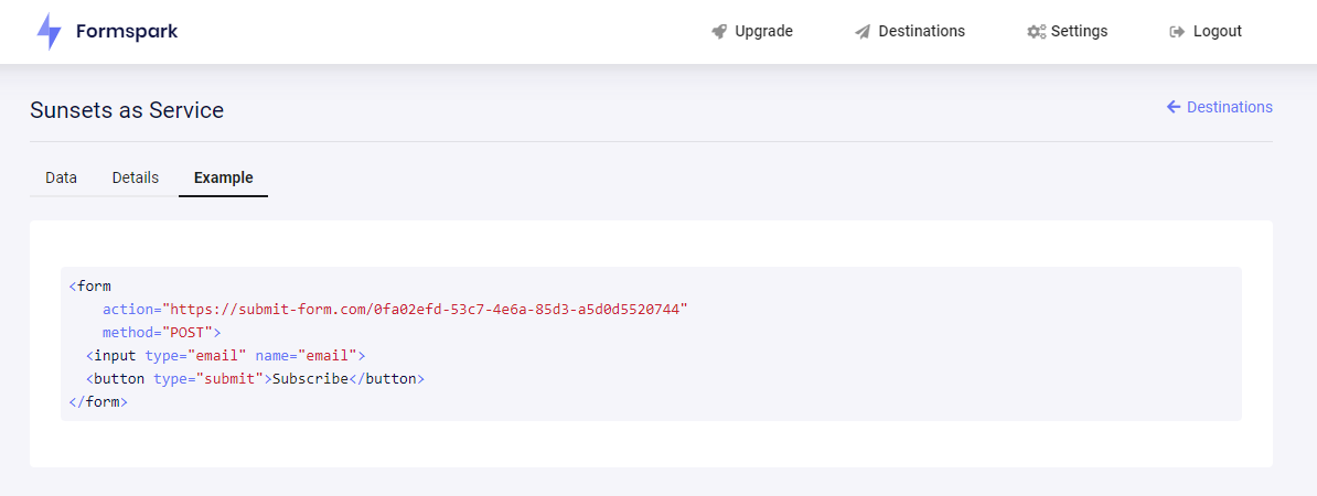 Formspark gallery image