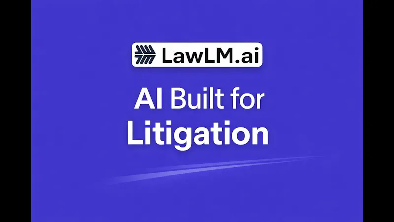 LawLM.ai screenshot 1 (video preview)