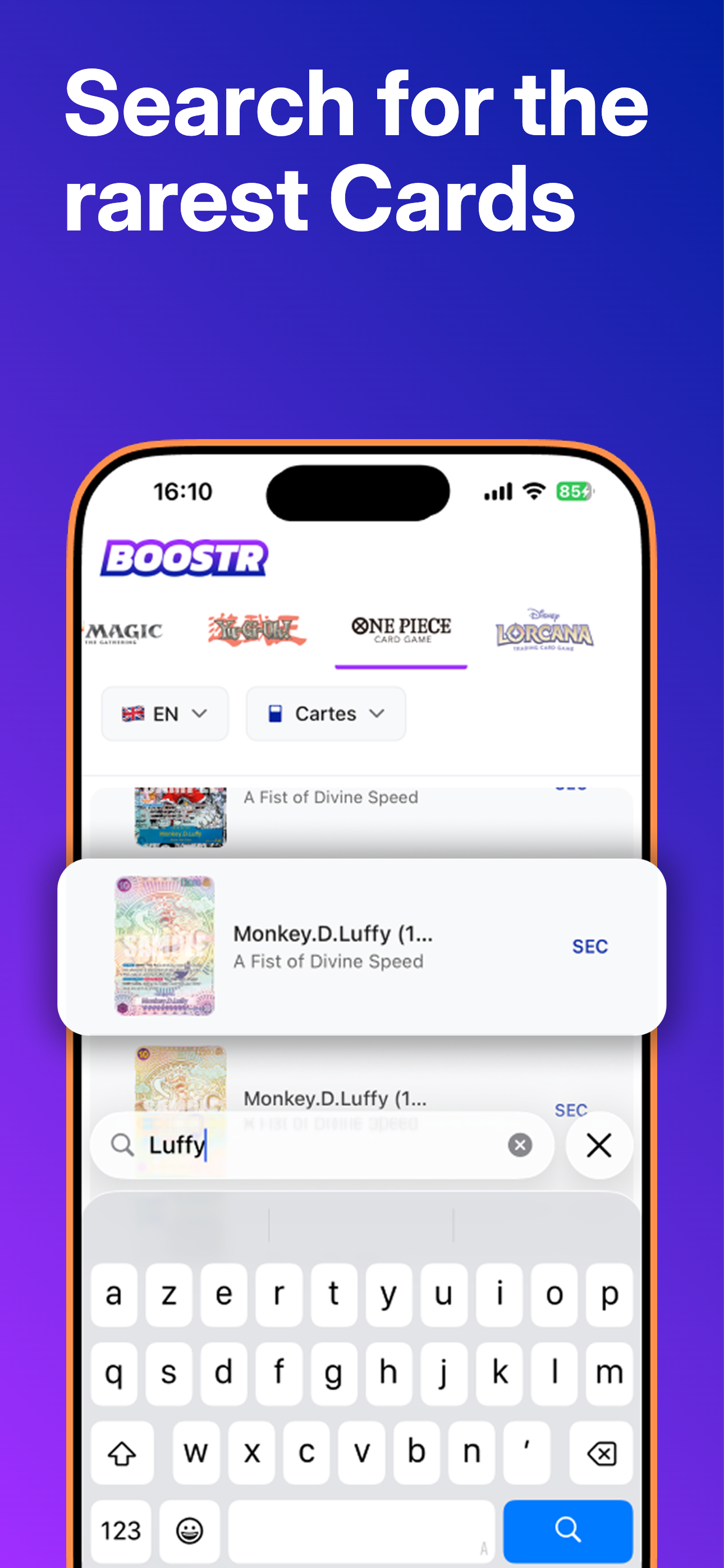 Média Boostr - Scanner, suivre et évaluer vos cartes 6