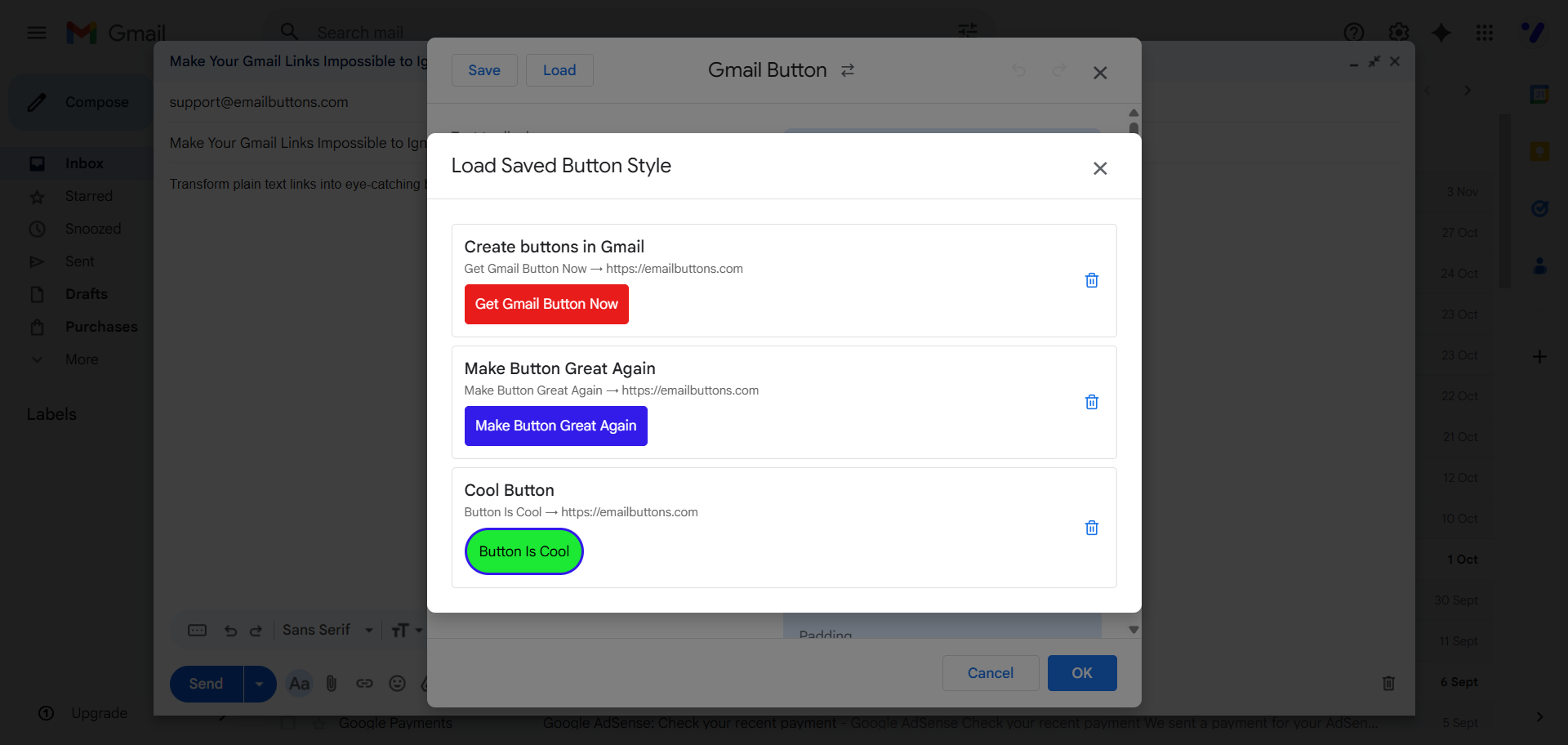 Email Buttons gallery image