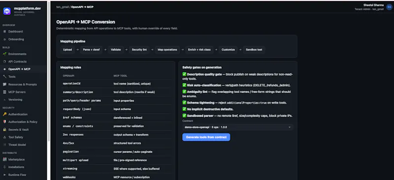 MCP Platform screenshot 4