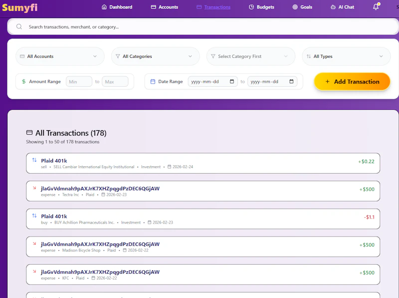 Sumyfi - Your Financial Companion screenshot 9